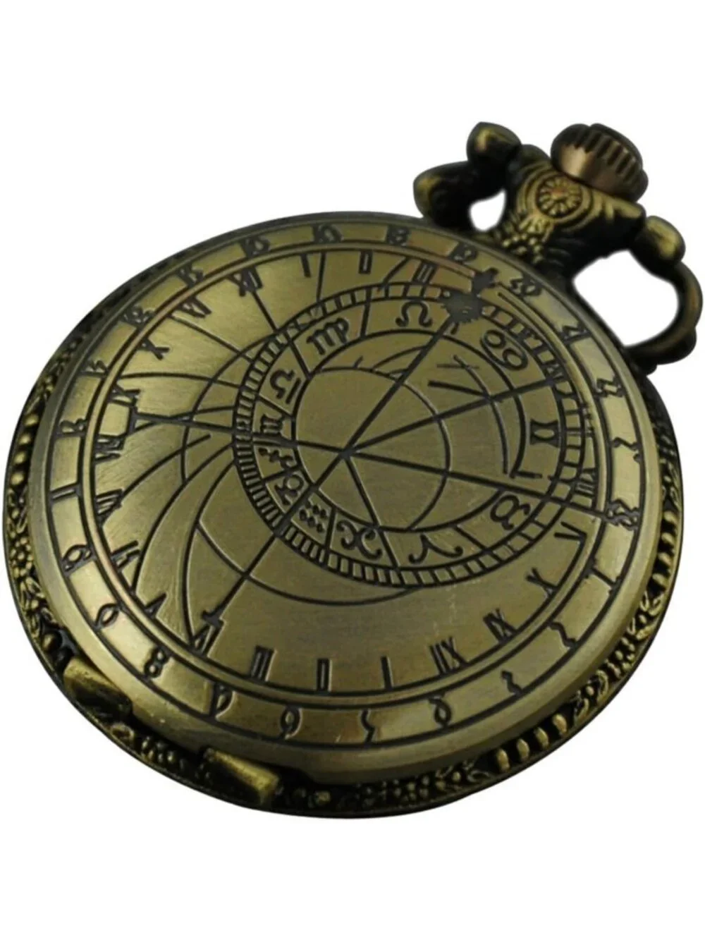 Vintage Retro Steampunk 48mm Pocket Watch Necklace - Doctor Who Astronomy Gift